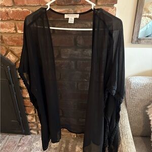 Motherhood Black Sheer Cardigan